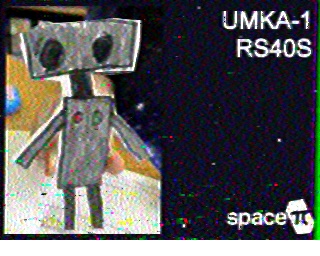 Réception SSTV du satellite RS40S UmKA-1